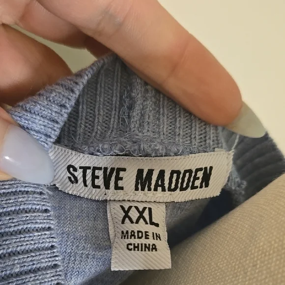 Steve Madden Baby Blue Short Sleeve Dress NWT Icy Blue XXL With Pockets Classic - Picture 3 of 7